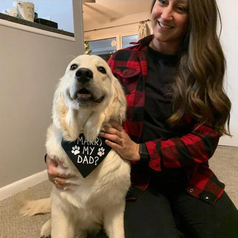 Wedding Dog Marriage Proposal - Will You Marry My Dad