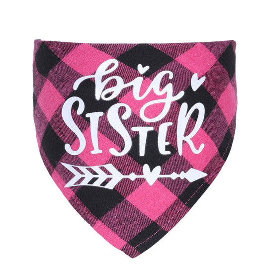 Luna - Big Sister Pink Dog Bandana